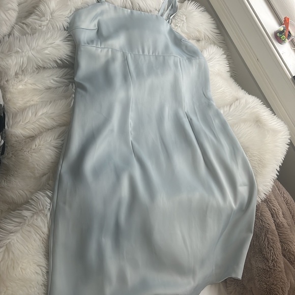 NWOT Urban Outfitters Wesley Satin Straight Neck Slip Dress S - Picture 5 of 6